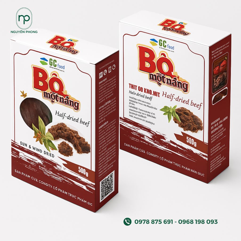 Hộp đựng khô bò một nắng